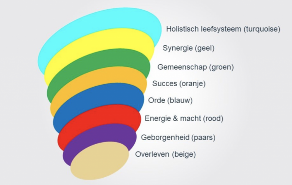 Grafische weergaven van het Spiral Dynamics model